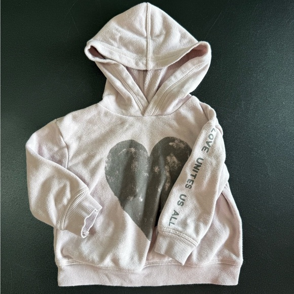 LC Lauren Conrad Pink and Black Sweatshirt Hoodie - Picture 1 of 5